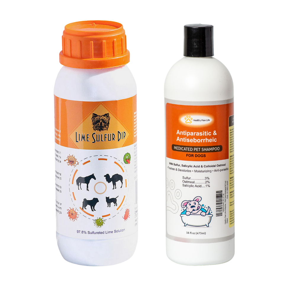 Skin & Coat Care Combo - Lime Sulfur Dip  and Sulfur Dog Shampoo