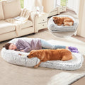 Human Dog Bed 71 X 43 X12 Dog Beds For Large Dogs Foldable Plush