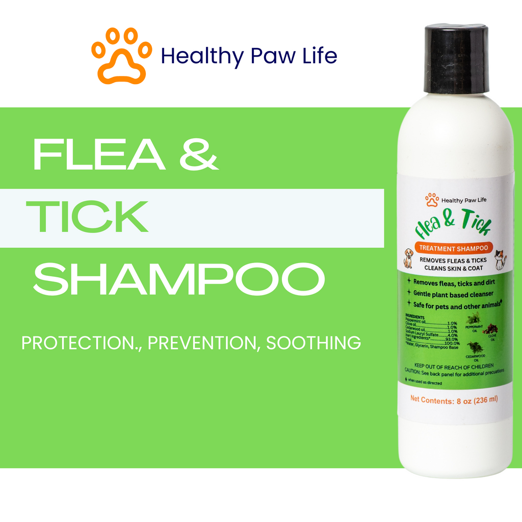 Flea & Tick  Shampoo for  Pets - Powered by  Plant based Natural Essential Oils