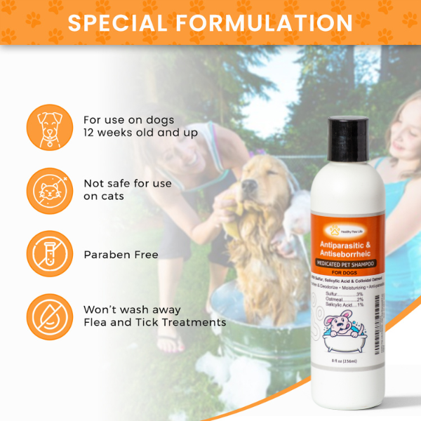 Sulfur Salicylic Acid Oatmeal Dog Shampoo