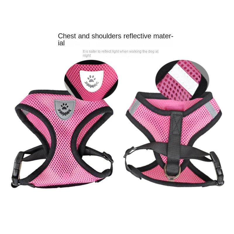 Cat Dog Pet Harness Adjustable Control Vest Dogs Reflective S M L XL
