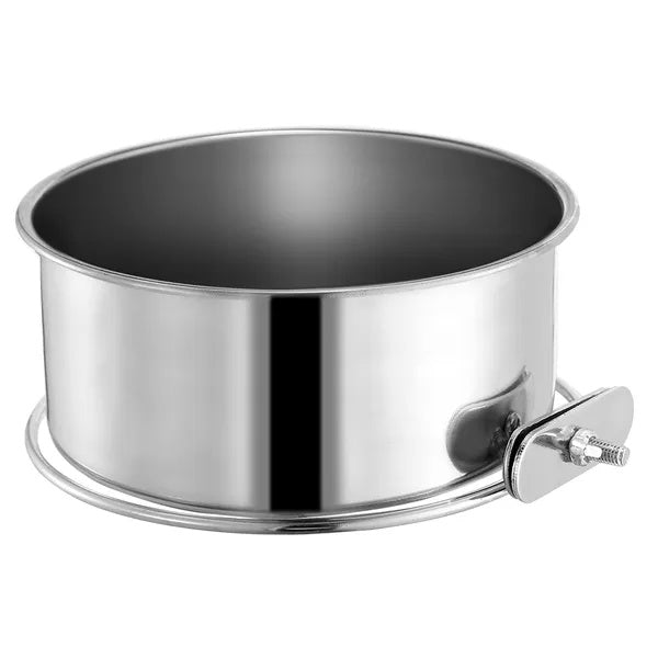 Detachable Pet Cage Food Water Bowl With Clamp Holder
