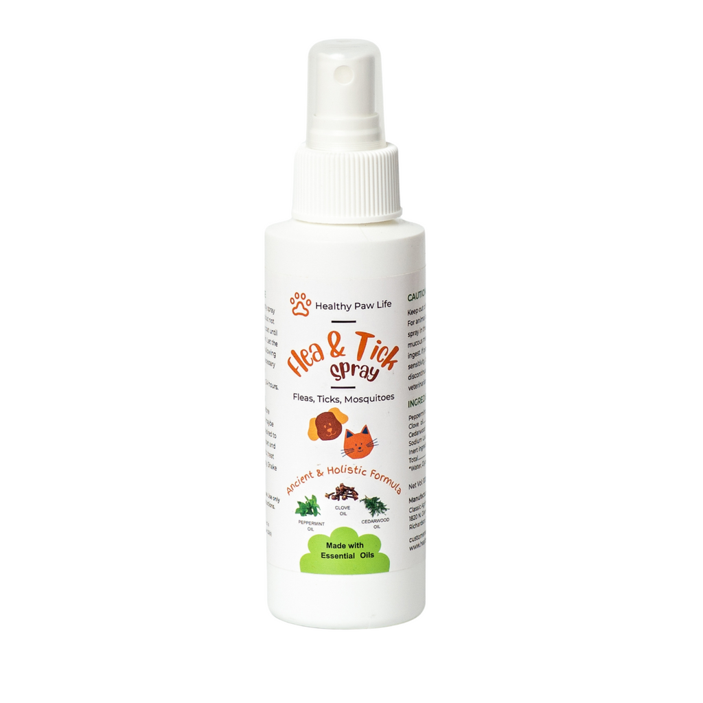 Flea, Tick & Mosquito Spray for  Pets, Home and Yard - Powered by Plant based Natural Essential Oils - Kills, Controls, Prevents Fleas, Ticks and Mosquitoes