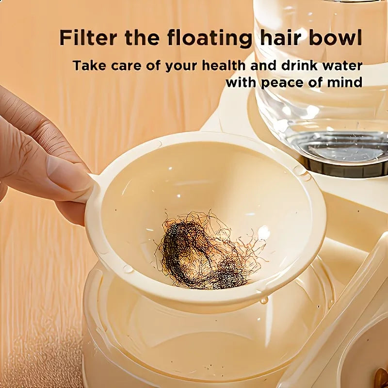 2-in-1 Large Pet Feeder & Water Dispenser, Dry Wet Separation, Durable