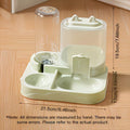 2-in-1 Large Pet Feeder & Water Dispenser, Dry Wet Separation, Durable