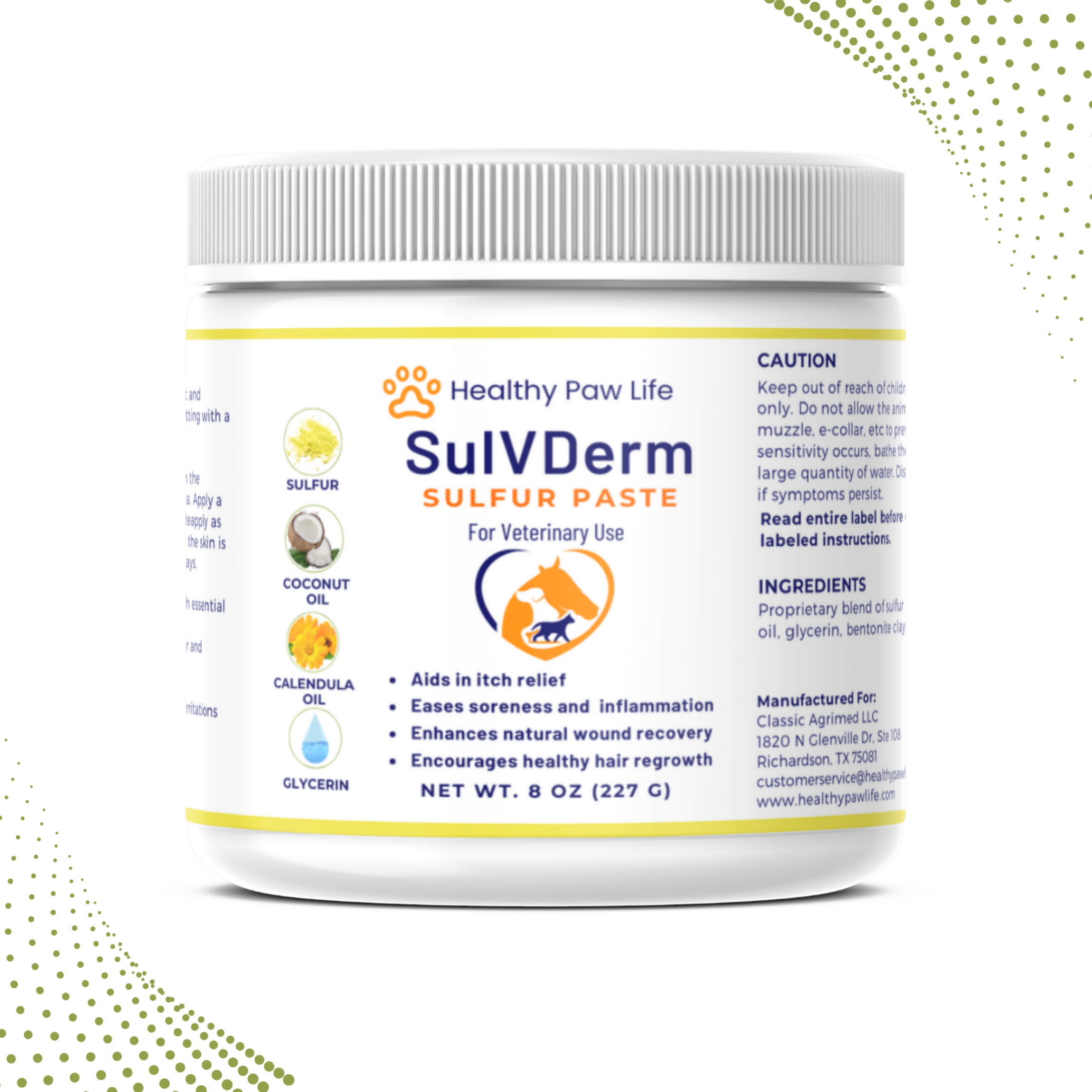 SulVDerm – Advanced Sulfur Paste for Skin Health in Companion Animals