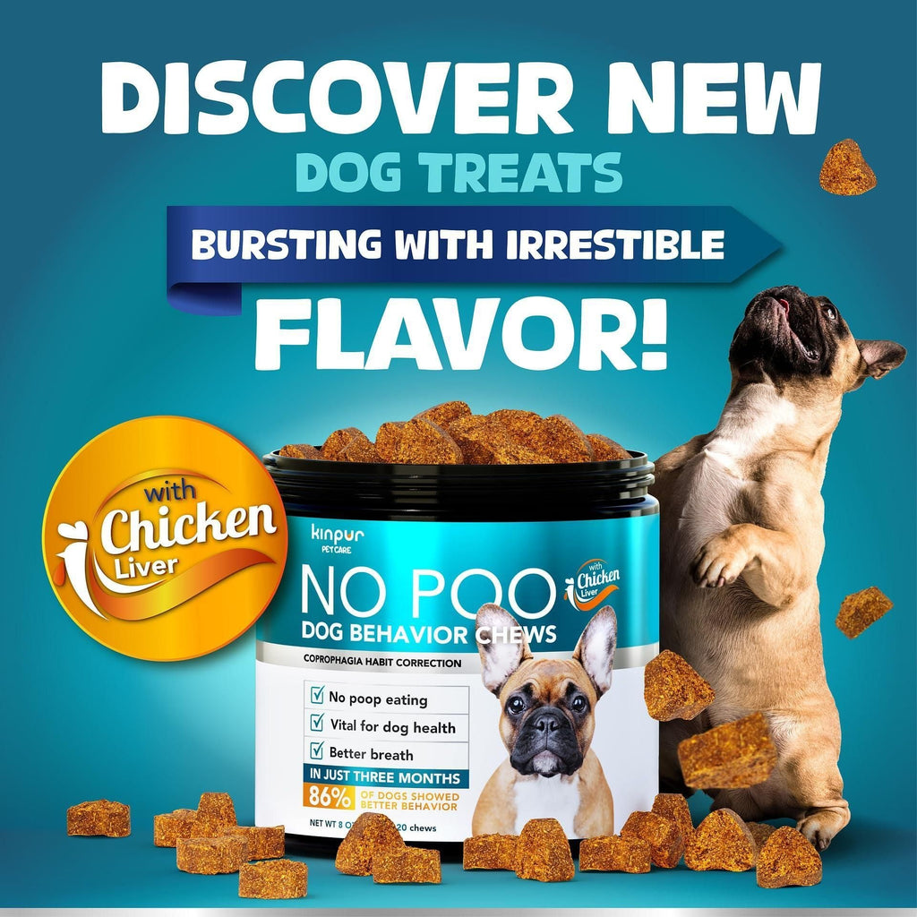 No Poo Chews for Dogs Stop Poop Eating Behavior Probiotics and