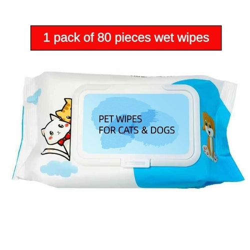 Dog Cat Pet Wet Wipes For Paws And Butt, EarsEyes  Plant-based Pet