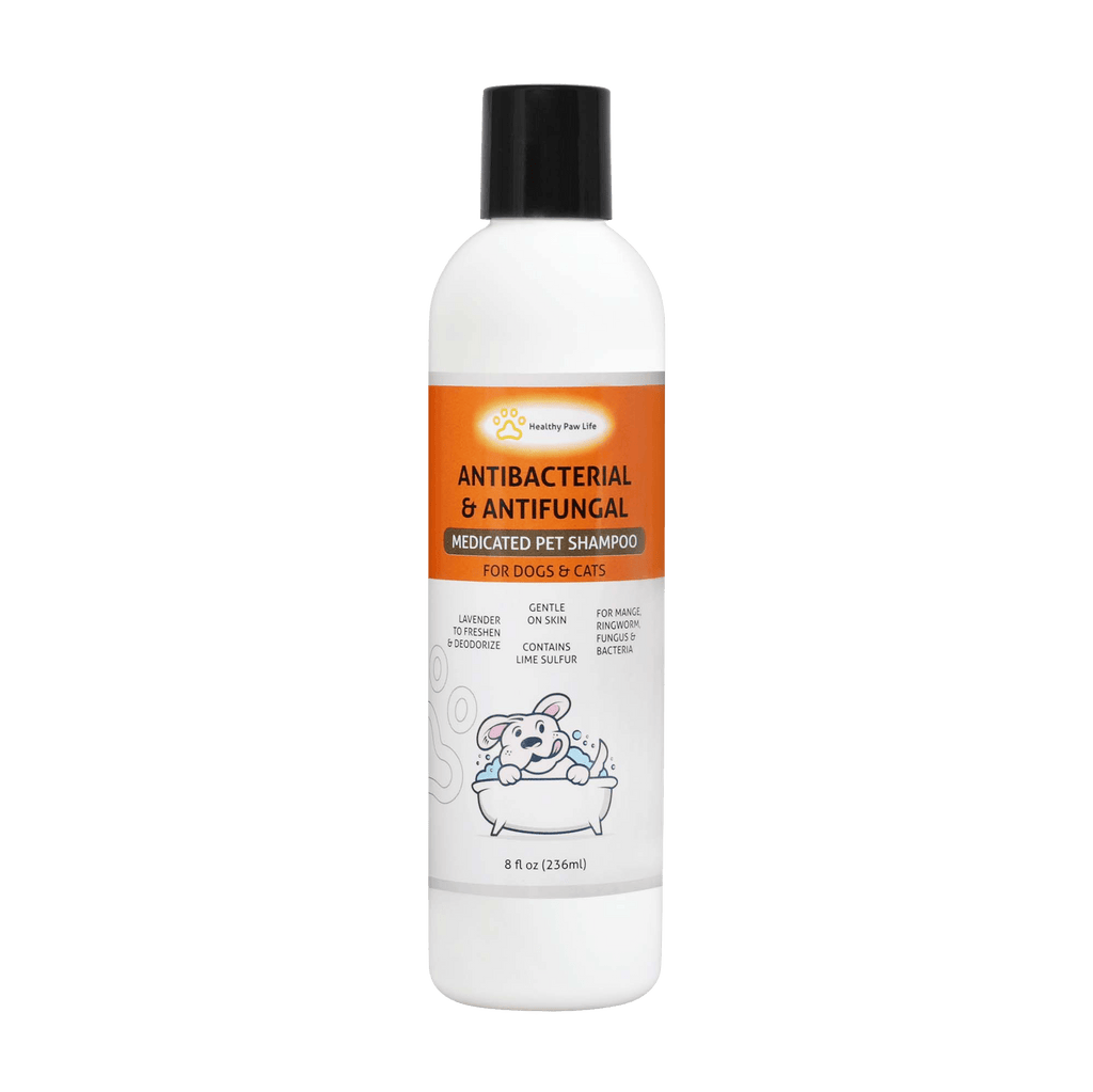 Healthy Paw Life Lime Sulfur Pet Shampoo  and Spray 8 oz each - 2 Piece Set