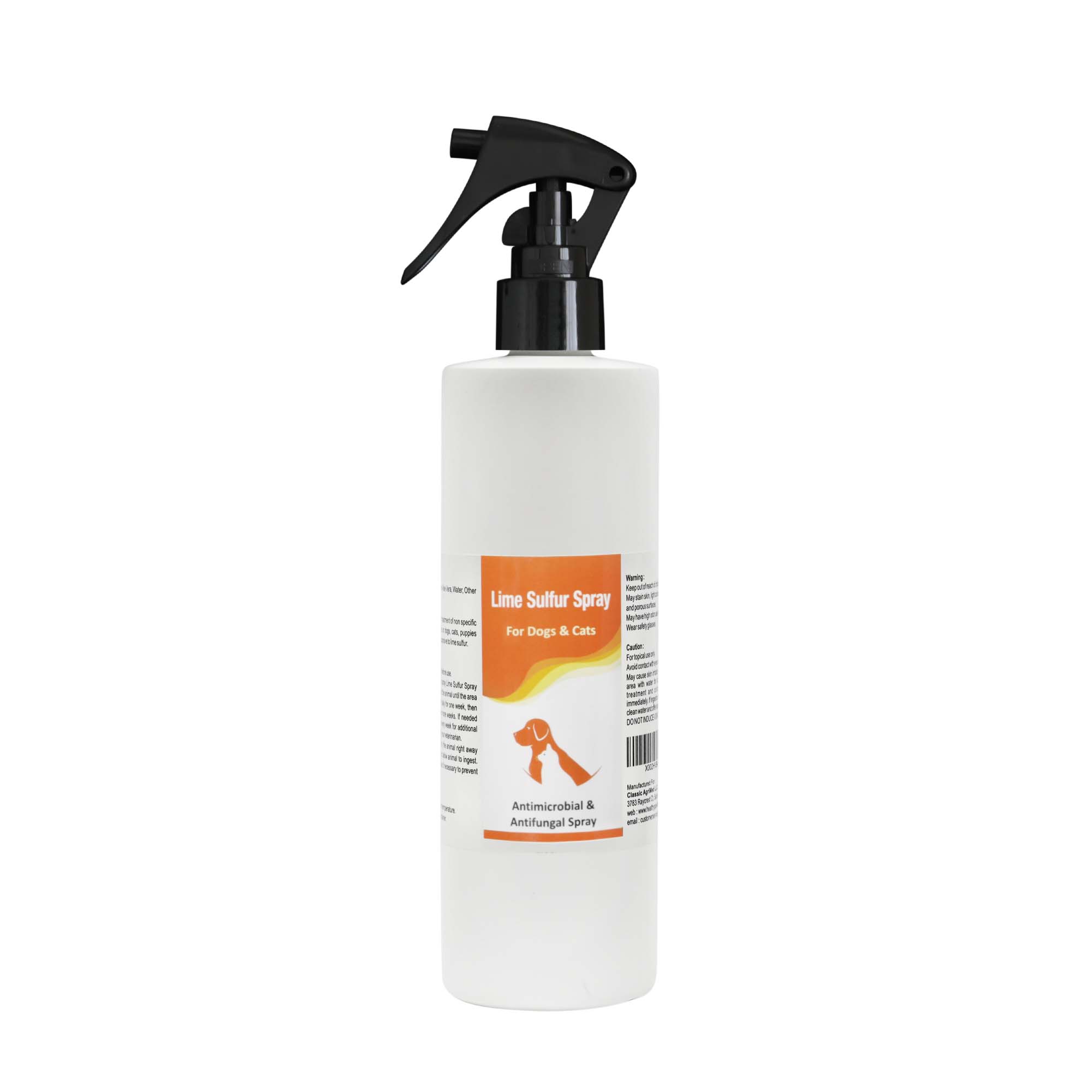 Healthy Paw Life Lime Sulfur Pet Shampoo  and Spray 8 oz each - 2 Piece Set